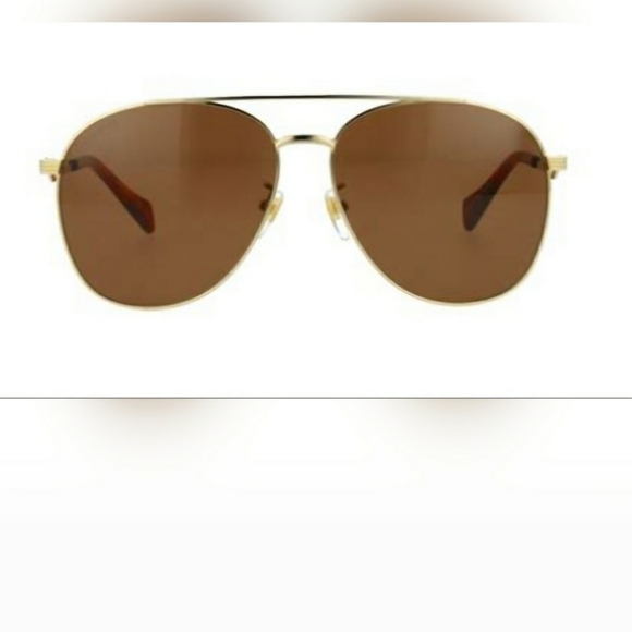 NEW Gucci Aviator Sunglasses Endura Gold Brown Lens - Picture 5 of 8
